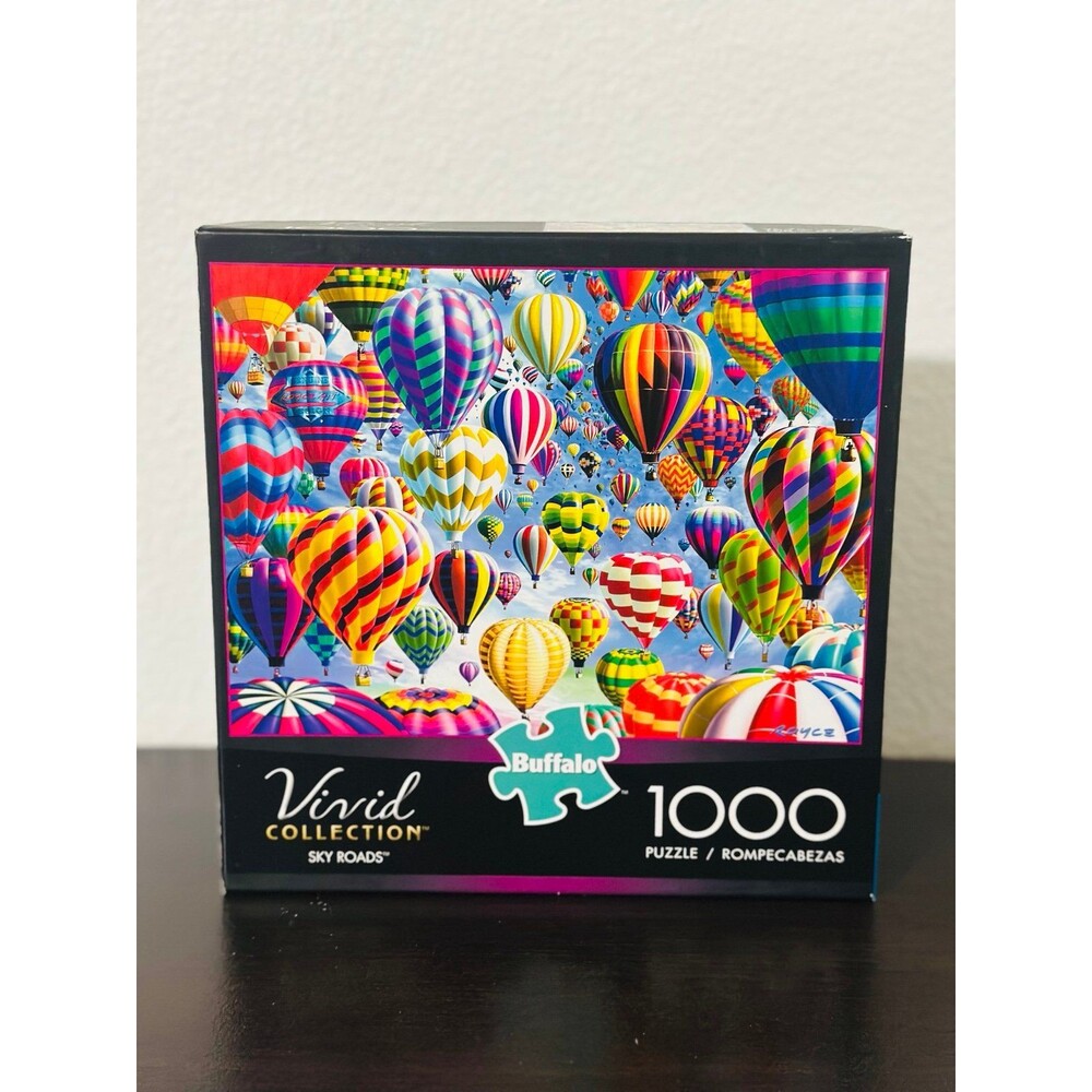 Buffalo Games Vivid Collection Sky Roads 1000 Piece Puzzle Like New All Pieces